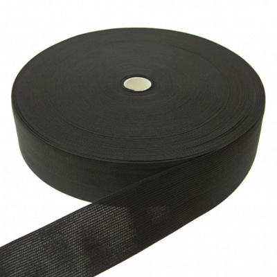 Резинка 35 мм (40 м)  черная бобина - купить в Керчи. Цена: 395.72 руб.