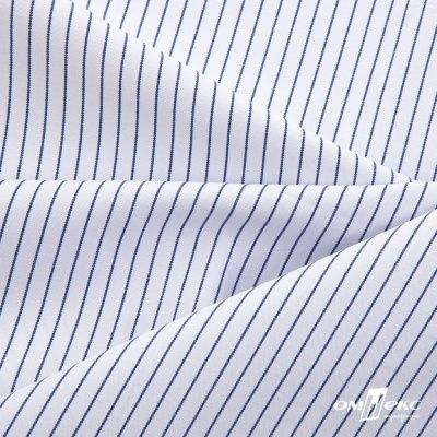 Ткань сорочечная Ронда, 115 г/м2, 58% пэ,42% хл, шир.150 см, цв.4-синяя, (арт.114) - купить в Керчи. Цена 306.69 руб.