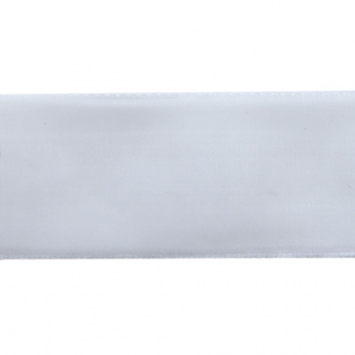 Лента бархатная нейлон, шир.25 мм, (упак. 45,7м), цв.01-белый - купить в Керчи. Цена: 981.09 руб.