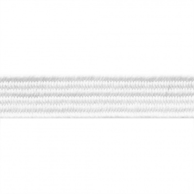 Резиновые нити с текстильным покрытием, шир. 6 мм (182 м/уп), цв.-белый - купить в Керчи. Цена: 705.59 руб.