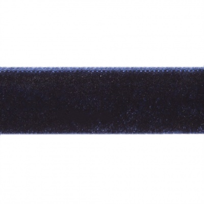 Лента бархатная нейлон, шир.12 мм, (упак. 45,7м), цв.180-т.синий - купить в Керчи. Цена: 411.60 руб.