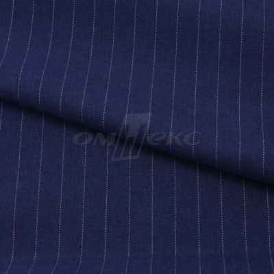 Костюмная ткань "Жаклин", 188 гр/м2, шир. 150 см, цвет тёмно-синий - купить в Керчи. Цена 426.49 руб.
