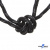 Шнурки #3-10, круглые с наполнителем 130 см, светоотражающие, цв.-чёрный - купить в Керчи. Цена: 75.38 руб.
