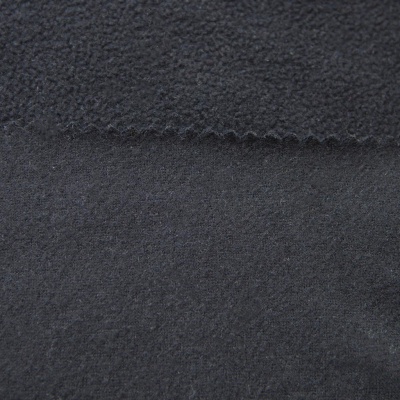 Флис DTY, 130 г/м2, шир. 150 см, цвет чёрный - купить в Керчи. Цена 694.22 руб.