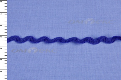 Тесьма плетеная "Вьюнчик"/синий - купить в Керчи. Цена: 40.72 руб.