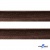 Кант атласный 074, шир. 12 мм (в упак. 65,8 м), цвет коричневый - купить в Керчи. Цена: 237.16 руб.