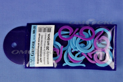 Кольцо маркировочное пластик МК-20, 20 мм для вязания (20 шт) - купить в Керчи. Цена: 88.80 руб.