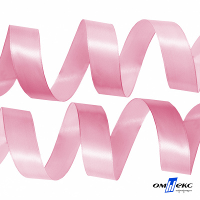 050-нежно-розовый Лента атласная упаковочная (В) 85+/-5гр/м2, шир.25 мм (1/2), 25+/-1 м - купить в Керчи. Цена: 53.96 руб.