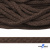 Шнур плетеный d-6 мм, 70% хлопок 30% полиэстер, уп.90+/-1 м, цв.1073-т.коричневый - купить в Керчи. Цена: 594 руб.