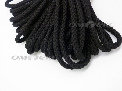 Шнур В-035 4 мм круп.плетение 100 м черный - купить в Керчи. Цена: 156.40 руб.
