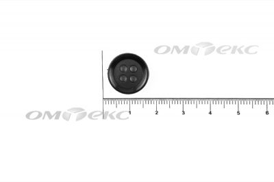 51400/15 мм (4 пр) черные пуговицы - купить в Керчи. Цена: 0.67 руб.