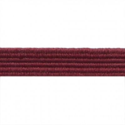 Резиновые нити с текстильным покрытием, шир. 6 мм ( упак.30 м/уп), цв.- 88-бордо - купить в Керчи. Цена: 155.22 руб.