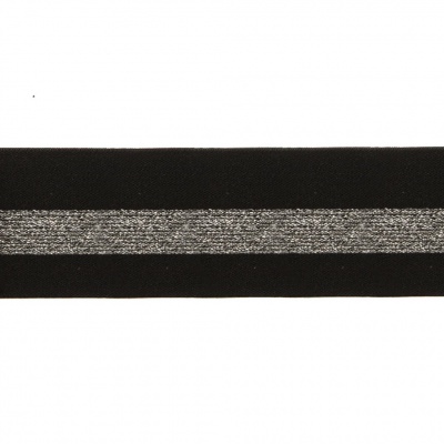 #2/6-Лента эластичная вязаная с рисунком шир.52 мм (45,7+/-0,5 м/бобина) - купить в Керчи. Цена: 69.33 руб.