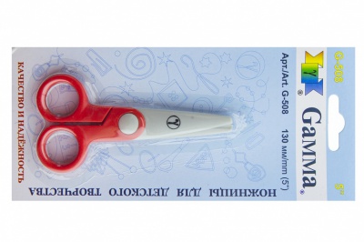 Ножницы G-508 детские 130 мм - купить в Керчи. Цена: 118.32 руб.
