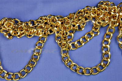 Цепь металл декоративная №11 (17*13) золото (10+/-1 м)  - купить в Керчи. Цена: 1 341.87 руб.