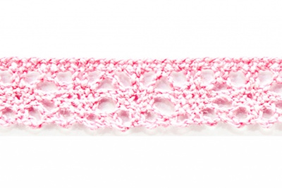 Тесьма кружевная 0621-1607, шир. 15 мм/уп. 20+/-1 м, цвет 096-розовый - купить в Керчи. Цена: 302.42 руб.