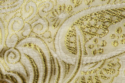 Ткань костюмная жаккард №5, 140 гр/м2, шир.150см, цвет золото - купить в Керчи. Цена 383.29 руб.