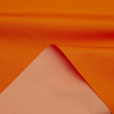 Поли понж (Дюспо) 17-1350, PU/WR, 65 гр/м2, шир.150см, цвет оранжевый - купить в Керчи. Цена 82.93 руб.