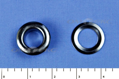 Люверсы металлические, блочка/кольцо, №5 (8 мм) упак.1000 шт- цв.никель - купить в Керчи. Цена: 392 руб.