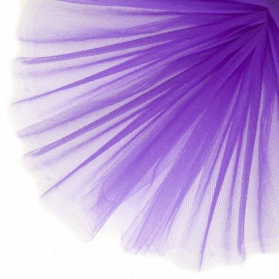 Фатин матовый 16-85, 12 гр/м2, шир.300см, цвет фиолетовый - купить в Керчи. Цена 96.31 руб.
