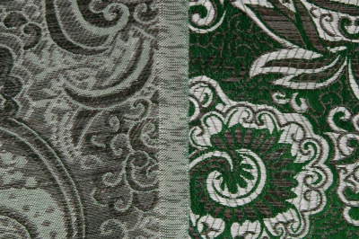 Ткань костюмная жаккард, 135 гр/м2, шир.150см, цвет зелёный№4 - купить в Керчи. Цена 441.94 руб.