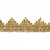 Тесьма металлизированная 0384-0240, шир. 40 мм/уп. 25+/-1 м, цвет золото - купить в Керчи. Цена: 490.74 руб.