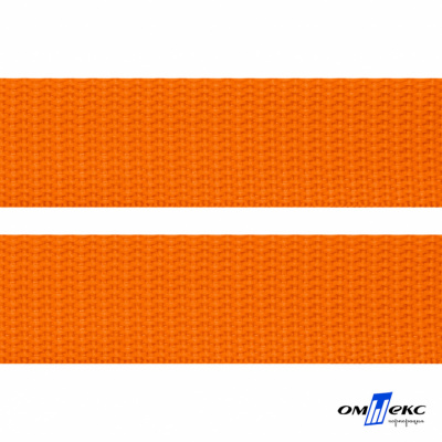 Оранжевый- цв.523 -Текстильная лента-стропа 550 гр/м2 ,100% пэ шир.40 мм (боб.50+/-1 м) - купить в Керчи. Цена: 637.68 руб.