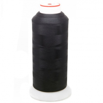Нитки текстурированные некручёные, намот. 5 000 м, цвет чёрный - купить в Керчи. Цена: 70.43 руб.