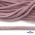 Шнур плетеный d-6 мм круглый, 70% хлопок 30% полиэстер, уп.90+/-1 м, цв.1087-розовый - купить в Керчи. Цена: 588 руб.