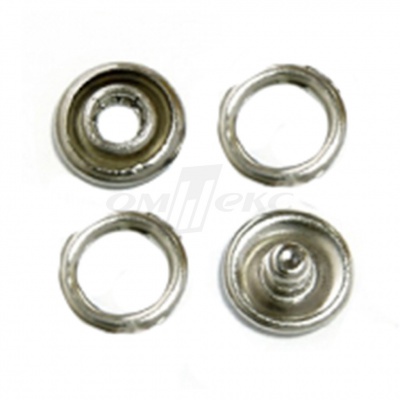 Кнопки рубашечные 10,5 мм никель New Star (кольцо) - купить в Керчи. Цена: 5.80 руб.