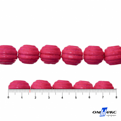 0309-Бусины деревянные "ОмТекс", 16 мм, упак.50+/-3шт, цв.023-розовый - купить в Керчи. Цена: 62.22 руб.