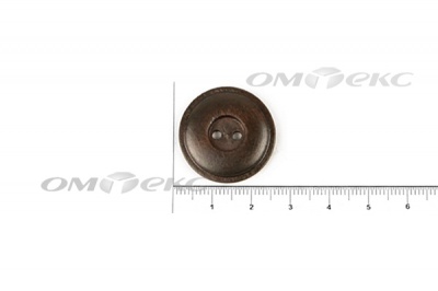 Пуговица деревянная круглая №54 (25мм) - купить в Керчи. Цена: 4.12 руб.