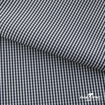 Ткань сорочечная Клетка Виши, 115 г/м2, 58% пэ,42% хл, шир.150 см, цв.6-черный, (арт.111) - купить в Керчи. Цена 306.69 руб.