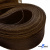 Регилиновая лента, шир.65мм, (уп.25 ярд), цв.- коричневый - купить в Керчи. Цена: 499.43 руб.