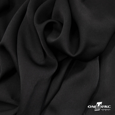 Ткань плательная Габриэль 100% полиэстер,140 (+/-10) гр/м2, шир. 150 см, цв. черный BLACK - купить в Керчи. Цена 248.37 руб.
