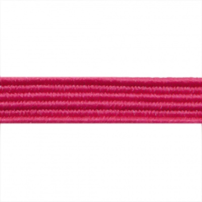 Резиновые нити с текстильным покрытием, шир. 6 мм ( упак.30 м/уп), цв.- 84-фуксия - купить в Керчи. Цена: 155.22 руб.