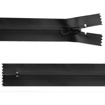 Молния водонепроницаемая PVC Т-7, 20 см, неразъемная, цвет чёрный - купить в Керчи. Цена: 21.56 руб.