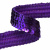 Тесьма с пайетками 12, шир. 20 мм/уп. 25+/-1 м, цвет фиолет - купить в Керчи. Цена: 778.19 руб.