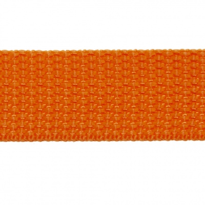 Стропа текстильная, шир. 25 мм (в нам. 50+/-1 ярд), цвет оранжевый - купить в Керчи. Цена: 409.94 руб.