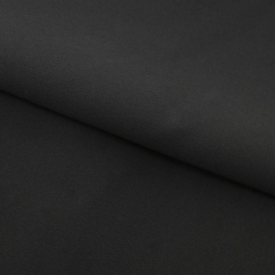 Костюмная ткань "Элис", 220 гр/м2, шир.150 см, цвет чёрный - купить в Керчи. Цена 308 руб.