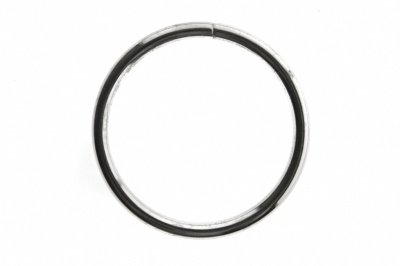 Кольцо металлическое №40 мм, цв.-никель - купить в Керчи. Цена: 4.45 руб.