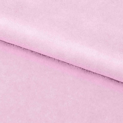 Велюр JS LIGHT 1, 220 гр/м2, шир.150 см, (3,3 м/кг), цвет бл.розовый - купить в Керчи. Цена 1 055.34 руб.