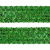 Тесьма с пайетками D4, шир. 35 мм/уп. 25+/-1 м, цвет зелёный - купить в Керчи. Цена: 1 308.30 руб.