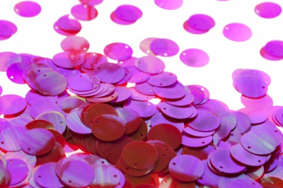 Пайетки "ОмТекс" россыпью,CREAM,круг 20 мм/упак.50+/-2 гр, цв. 15-розовый - купить в Керчи. Цена: 80.12 руб.