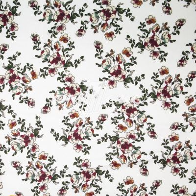 Плательная ткань "Фламенко" 23.1, 80 гр/м2, шир.150 см, принт растительный - купить в Керчи. Цена 264.56 руб.