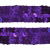 Тесьма с пайетками 12, шир. 20 мм/уп. 25+/-1 м, цвет фиолет - купить в Керчи. Цена: 778.19 руб.