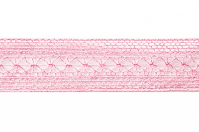 Тесьма кружевная 0621-1669, шир. 20 мм/уп. 20+/-1 м, цвет 096-розовый - купить в Керчи. Цена: 673.91 руб.