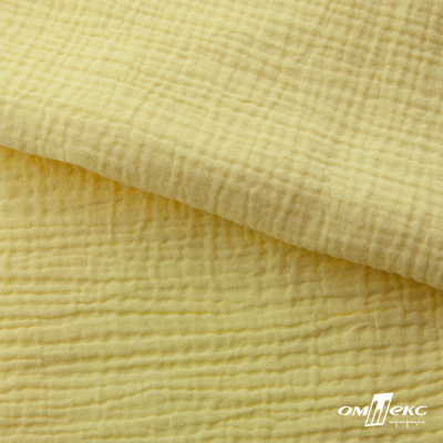 Ткань Муслин, 100% хлопок, 125 гр/м2, шир. 135 см (12-0824) цв.лимон нюд - купить в Керчи. Цена 337.25 руб.