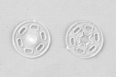 Кнопки пришивные пластиковые 15 мм, блистер 24шт, цв.-прозрачные - купить в Керчи. Цена: 68.79 руб.