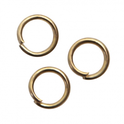 Кольцо  соединительное для бижутерии 5 мм, цв.-золото - купить в Керчи. Цена: 0.44 руб.